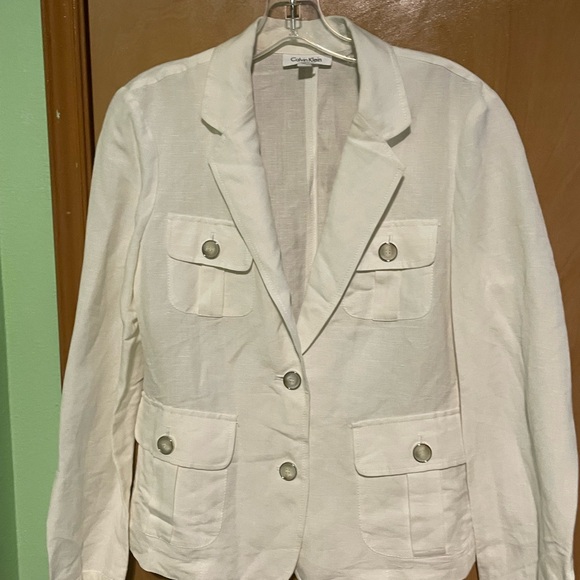 Calvin Klein Jackets & Blazers - Calvin Klein Women's White Jacket